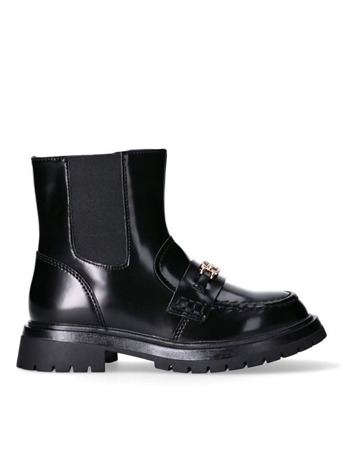 Stivali logo oro TOMMY HILFIGER | 34017NERO